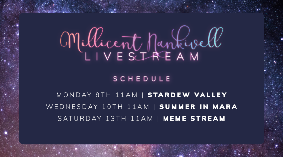 Livestream Schedule: Stardew Valley, Summer in Mara, and Meme Stream!